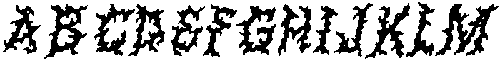 CS Lucifer Drawn Italic otf (400) Font UPPERCASE