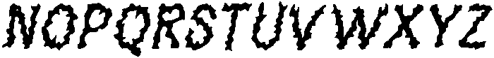 CS Lucifer Drawn Italic otf (400) Font LOWERCASE