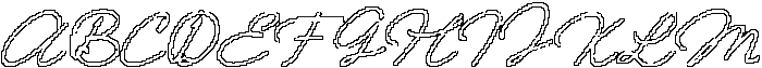 CS Lydia Pixel Outline otf (400) Font UPPERCASE