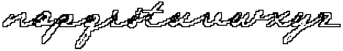 CS Lydia Pixel Outline otf (400) Font LOWERCASE