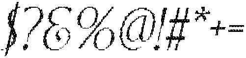 CS Macey Disco Italic otf (400) Font OTHER CHARS