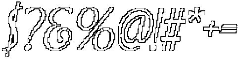 CS Macey Pixel Outline otf (400) Font OTHER CHARS