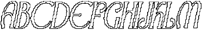 CS Macey Pixel Outline otf (400) Font UPPERCASE