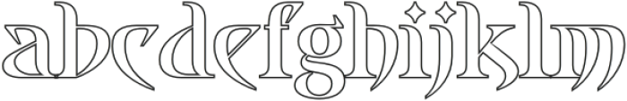 CS Magix Outline otf (400) Font LOWERCASE