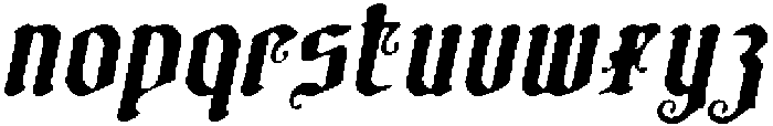 CS Maglite Drawn Italic otf (400) Font LOWERCASE