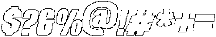 CS Magona Pixel Outline otf (400) Font OTHER CHARS