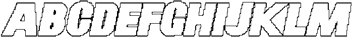 CS Magona Pixel Outline otf (400) Font UPPERCASE