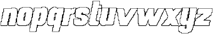 CS Magona Pixel Outline otf (400) Font LOWERCASE