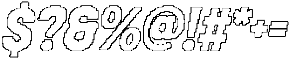 CS Maguire Pixel Outline otf (400) Font OTHER CHARS