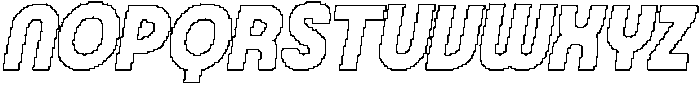 CS Maguire Pixel Outline otf (400) Font UPPERCASE