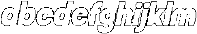 CS Maguire Pixel Outline otf (400) Font LOWERCASE