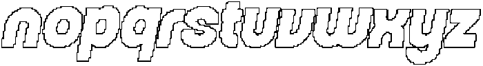 CS Maguire Pixel Outline otf (400) Font LOWERCASE