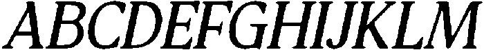 CS Majora Drawn Italic otf (400) Font UPPERCASE