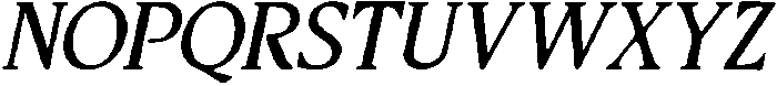 CS Majora Drawn Italic otf (400) Font UPPERCASE