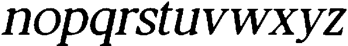 CS Majora Drawn Italic otf (400) Font LOWERCASE