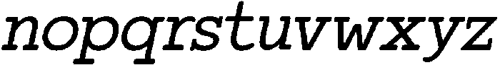 CS Maluce Italic otf (400) Font LOWERCASE