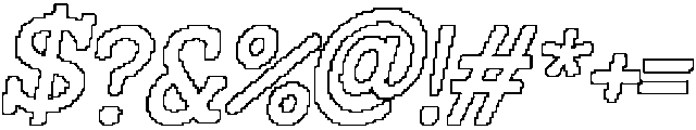 CS Maluce Pixel Outline otf (400) Font OTHER CHARS