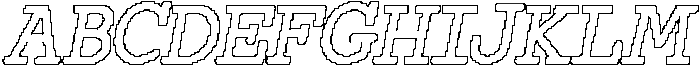 CS Maluce Pixel Outline otf (400) Font UPPERCASE