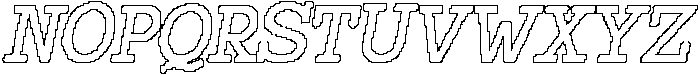 CS Maluce Pixel Outline otf (400) Font UPPERCASE