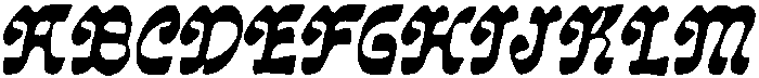CS Manfred Drawn Italic otf (400) Font UPPERCASE