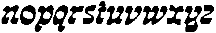 CS Manfred Drawn Italic otf (400) Font LOWERCASE