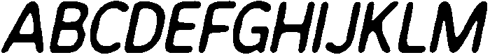 CS Mango Drawn Italic otf (400) Font UPPERCASE