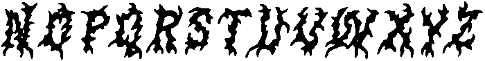 CS Maniac Drawn Italic otf (400) Font UPPERCASE
