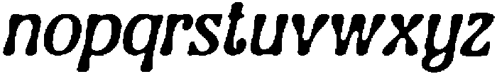 CS Marcia Drawn Italic otf (400) Font LOWERCASE