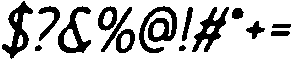 CS Margiela Drawn Italic otf (400) Font OTHER CHARS