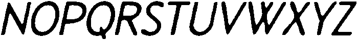 CS Margiela Drawn Italic otf (400) Font UPPERCASE