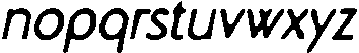 CS Margiela Drawn Italic otf (400) Font LOWERCASE