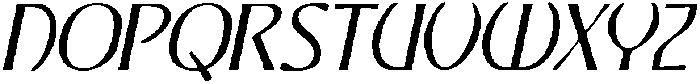 CS Marius Drawn Italic otf (400) Font UPPERCASE