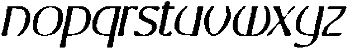 CS Marius Drawn Italic otf (400) Font LOWERCASE