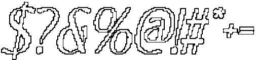 CS Marius Pixel Outline otf (400) Font OTHER CHARS