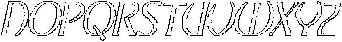 CS Marius Pixel Outline otf (400) Font UPPERCASE