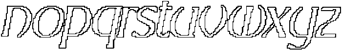 CS Marius Pixel Outline otf (400) Font LOWERCASE