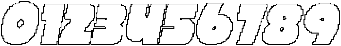 CS Marlow Pixel Outline otf (400) Font OTHER CHARS