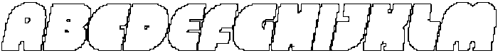 CS Marlow Pixel Outline otf (400) Font UPPERCASE
