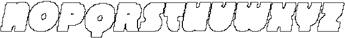CS Marlow Pixel Outline otf (400) Font UPPERCASE