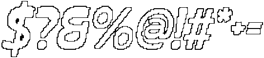 CS Marsden Pixel Outline otf (400) Font OTHER CHARS
