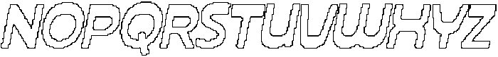 CS Marsden Pixel Outline otf (400) Font UPPERCASE