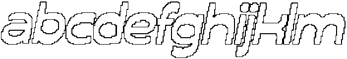 CS Marsden Pixel Outline otf (400) Font LOWERCASE