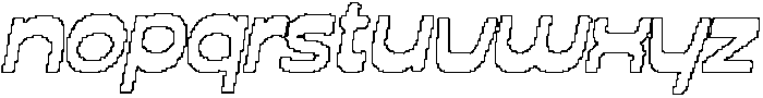 CS Marsden Pixel Outline otf (400) Font LOWERCASE