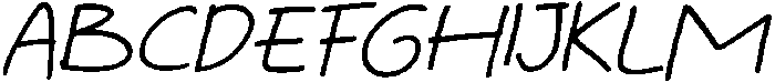CS Martha Italic otf (400) Font UPPERCASE