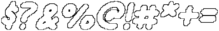 CS Marylin Pixel Outline otf (400) Font OTHER CHARS