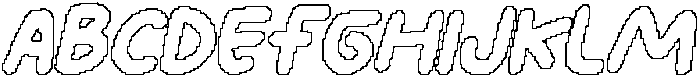 CS Marylin Pixel Outline otf (400) Font UPPERCASE