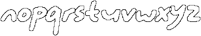 CS Marylin Pixel Outline otf (400) Font LOWERCASE
