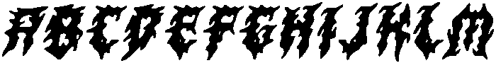 CS Masked Drawn Italic otf (400) Font UPPERCASE