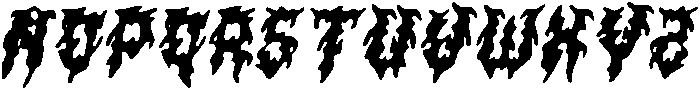 CS Masked Drawn Italic otf (400) Font UPPERCASE
