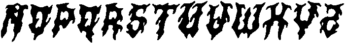 CS Masked Drawn Italic otf (400) Font LOWERCASE